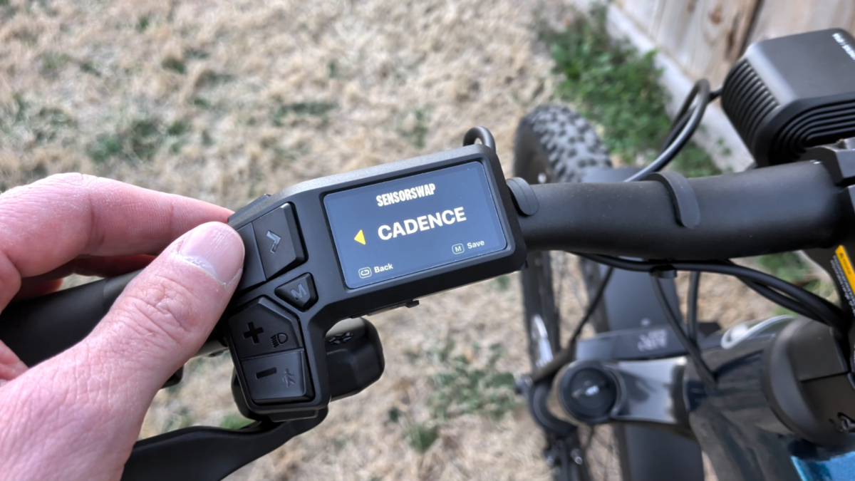Sensor Swap Setting on the Velotric Summit 2