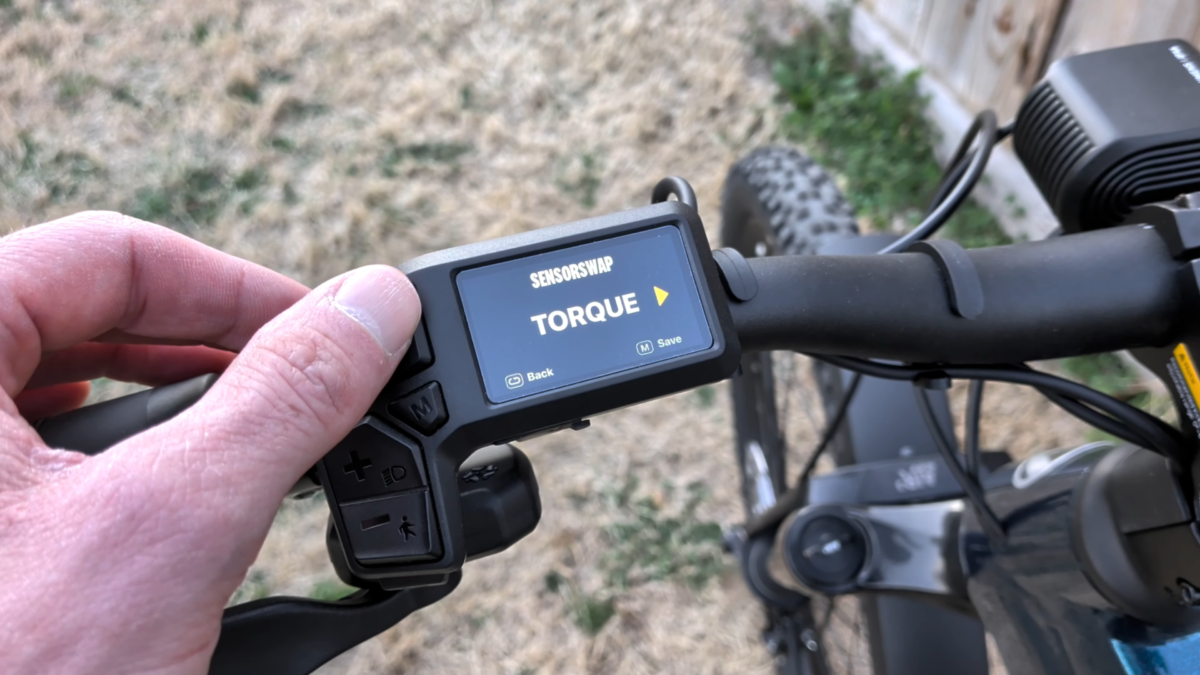 Sensor Swap Setting on the Velotric Summit 2