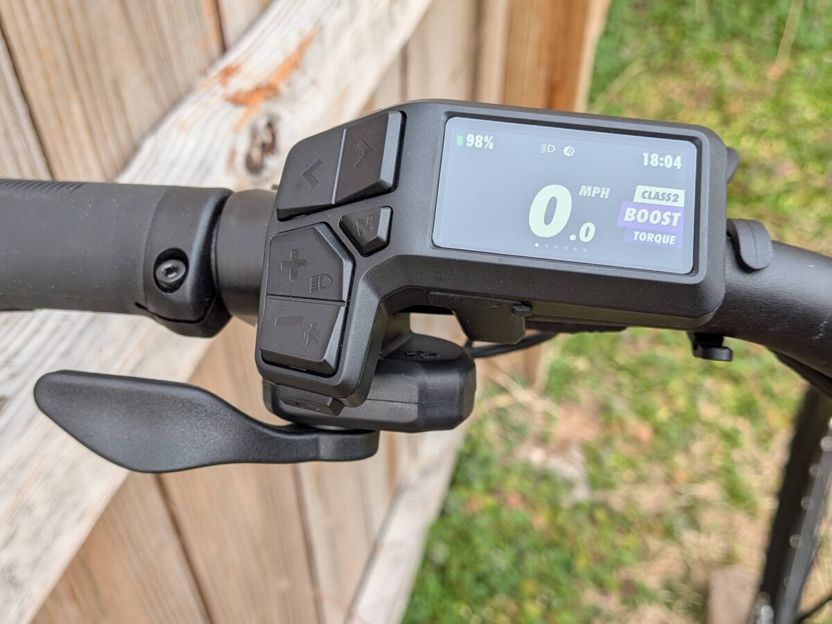 Left-side Thumb Throttle on the Velotric Summit 2