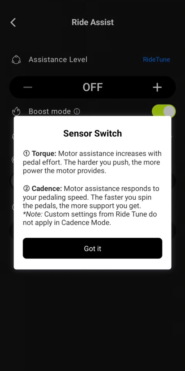 Sensor Switch on the Aventon Level 4 REC