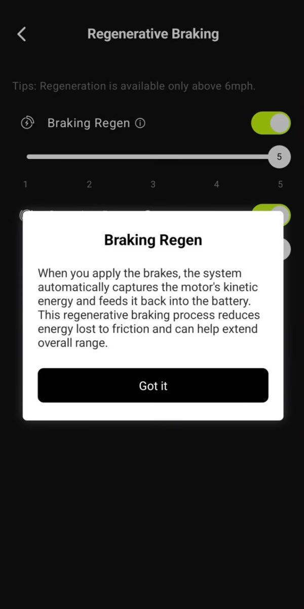 Braking Regen on the Aventon Level 4 REC