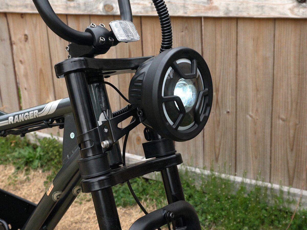 Moto Style Headlight on the Gotrax Ranger