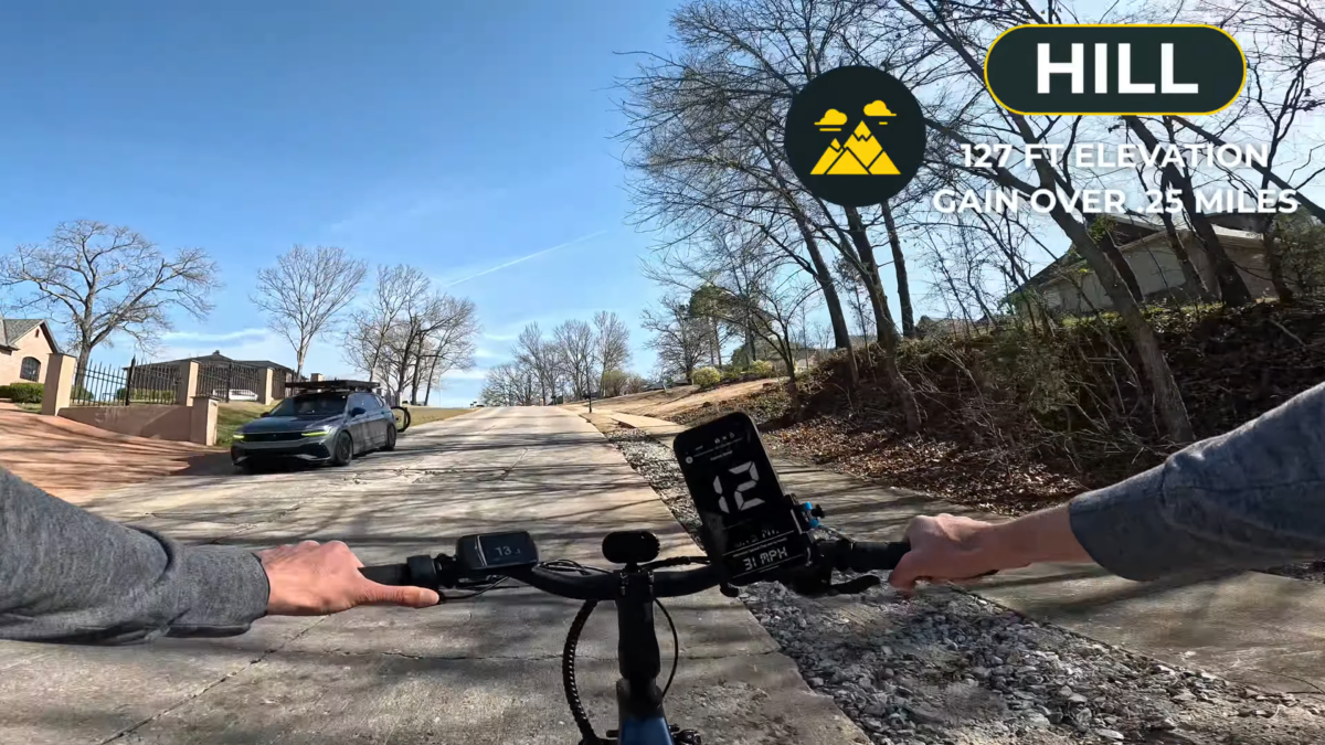 Ride1Up Vorsa Lite Review Hill Climb Test