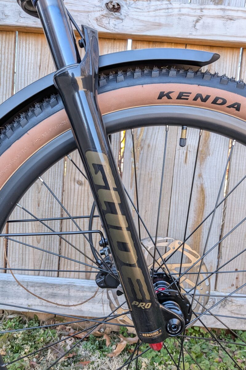 Air Suspension Fork on the Velotric Discover M