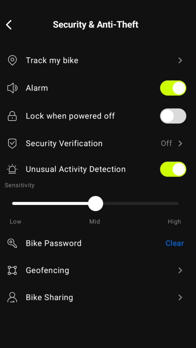 Security and Anti-Theft App Settings for the Aventon Level 4 ADV
