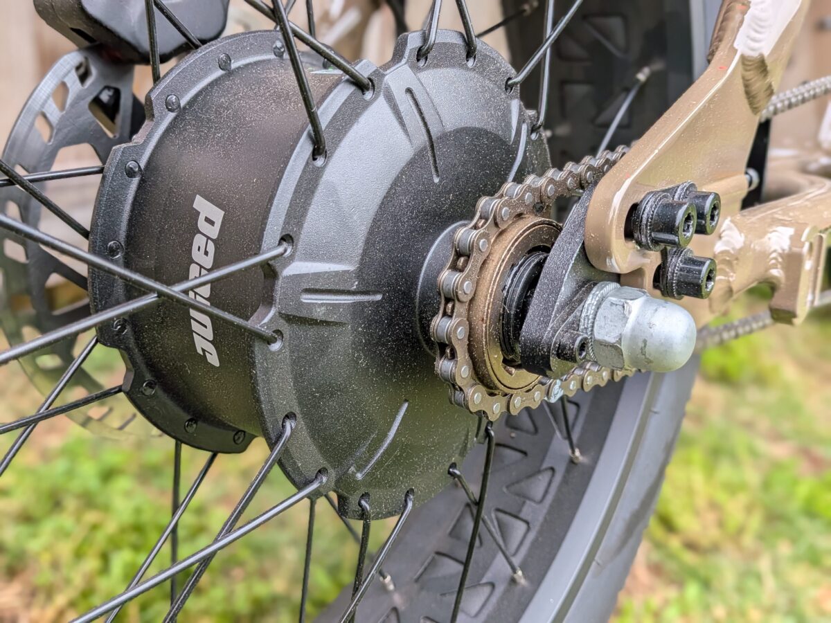 750W Rear Hub Motor on the Juiced Scrambler Hardtail