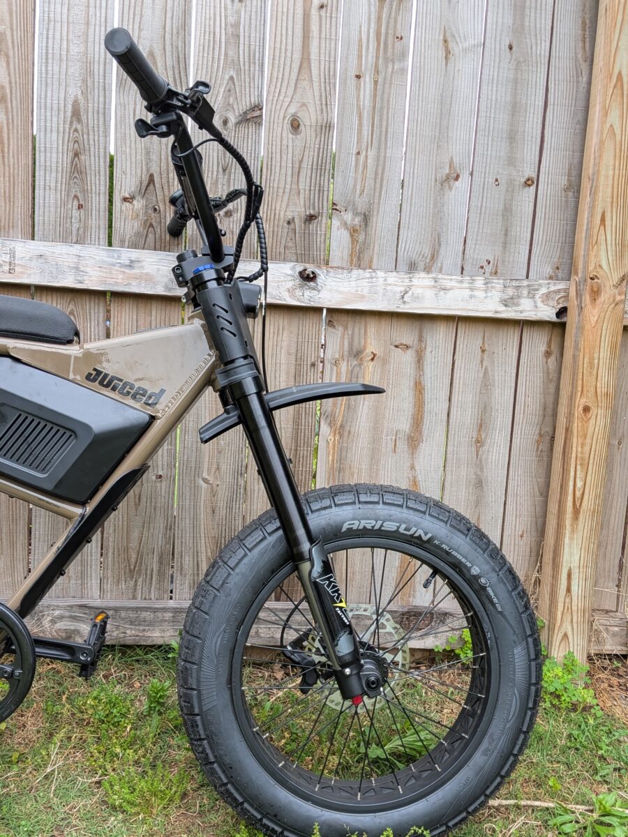 KKE 140mm Travel Inverted Fork on the Juiced Scrambler Hardtail