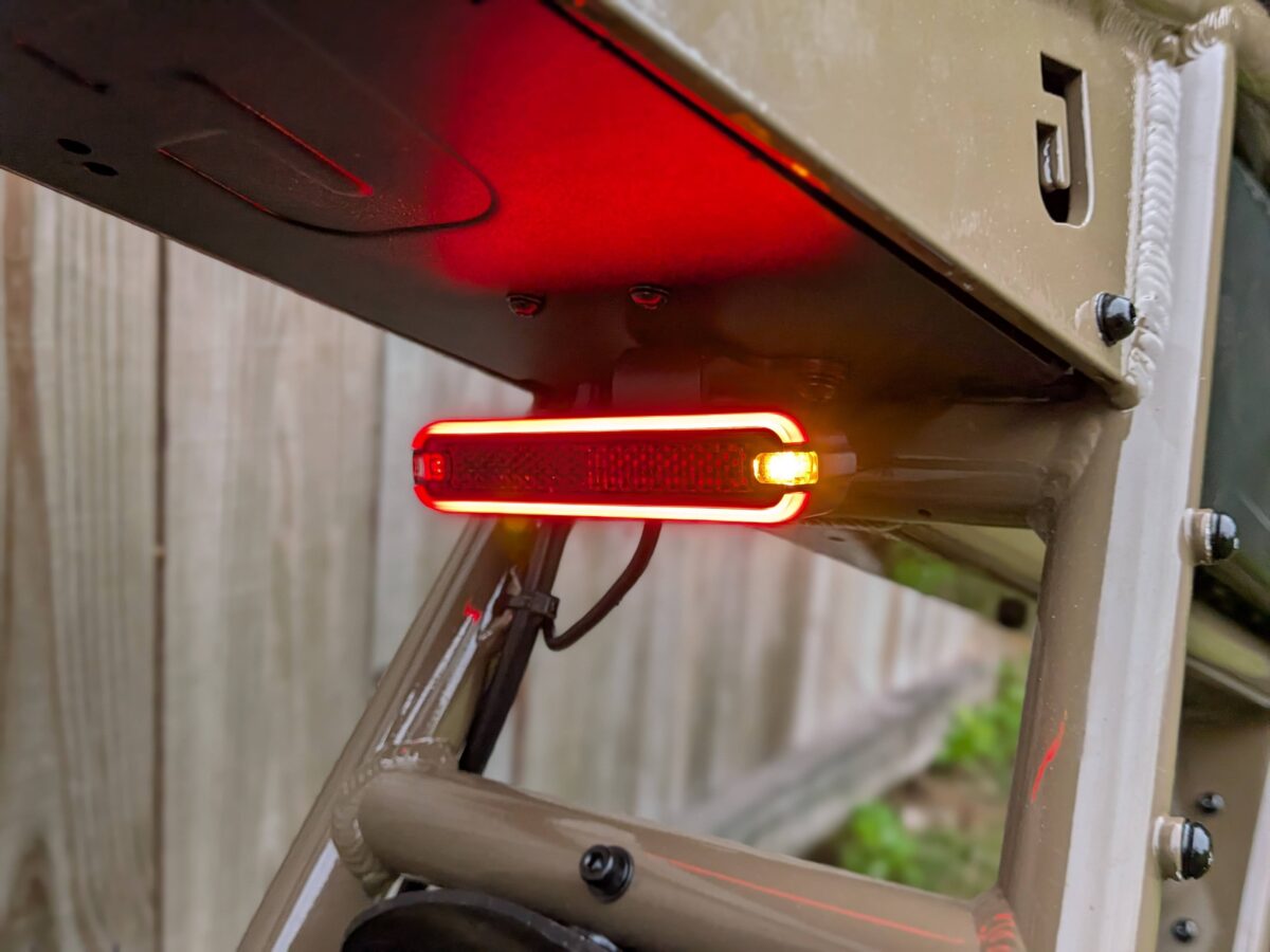 Taillight on the Juiced Scrambler Hardtail