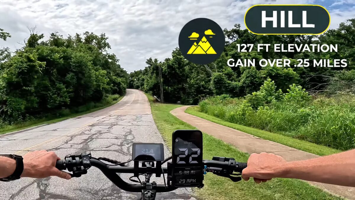 Bentonville Hill Climb Test on the Monarc Marker
