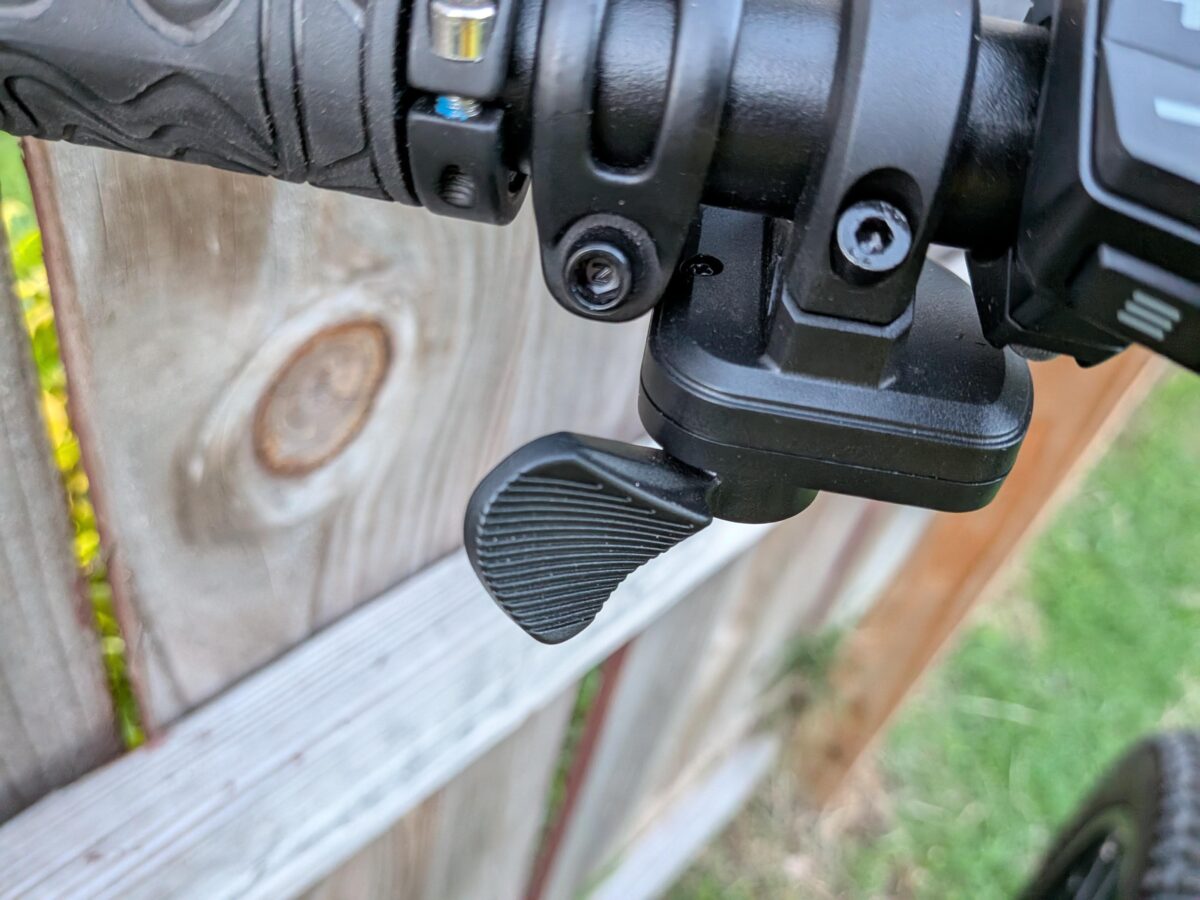 Left-side Thumb Throttle on the Monarc Marker