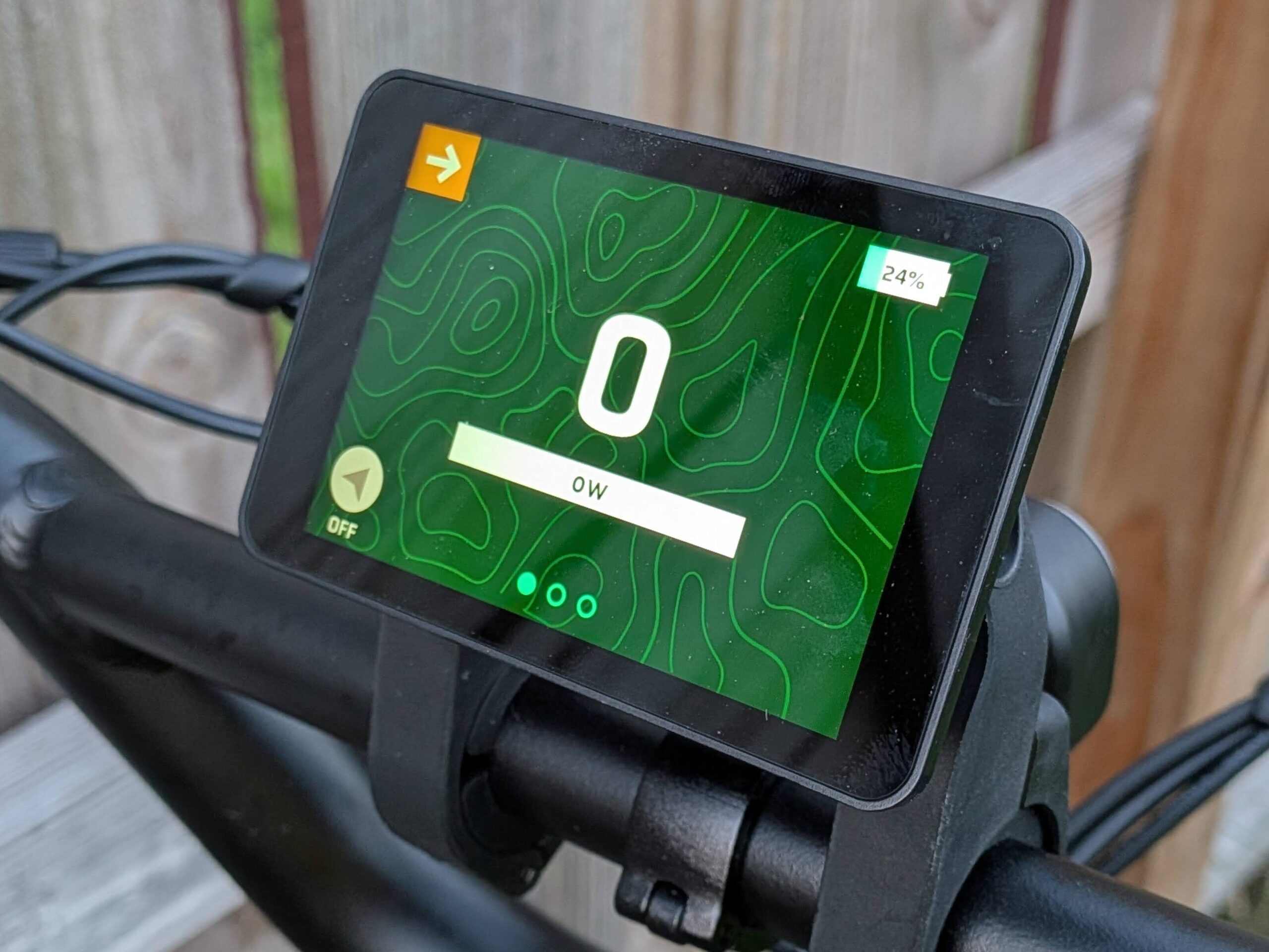 Monarc 3.5-inch touchscreen display on the Marker