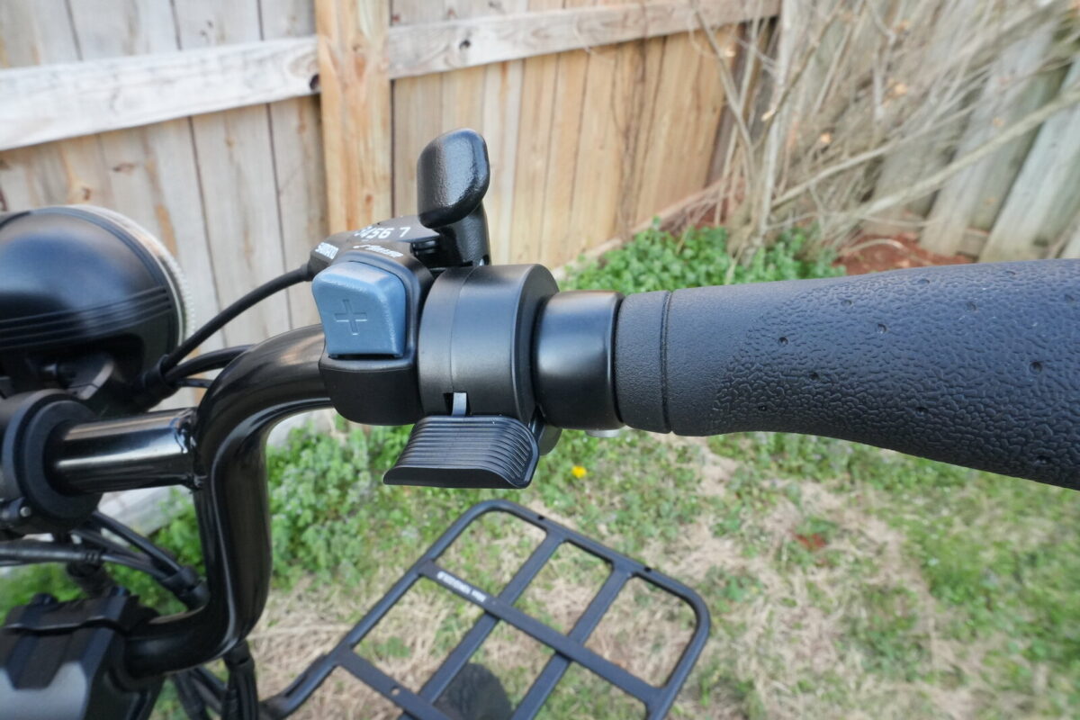 Walmart Concord LoadPro Shimano thumb shifter and thumb throttle