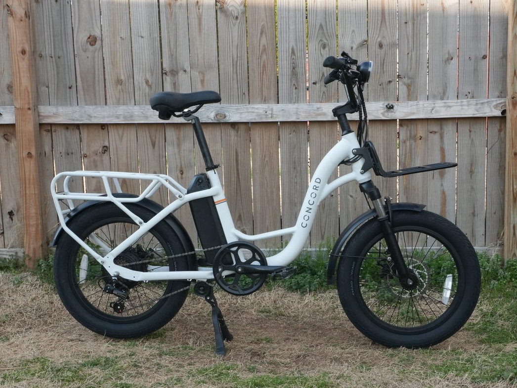 Walmart Concord LoadPro utility ebike profile in white