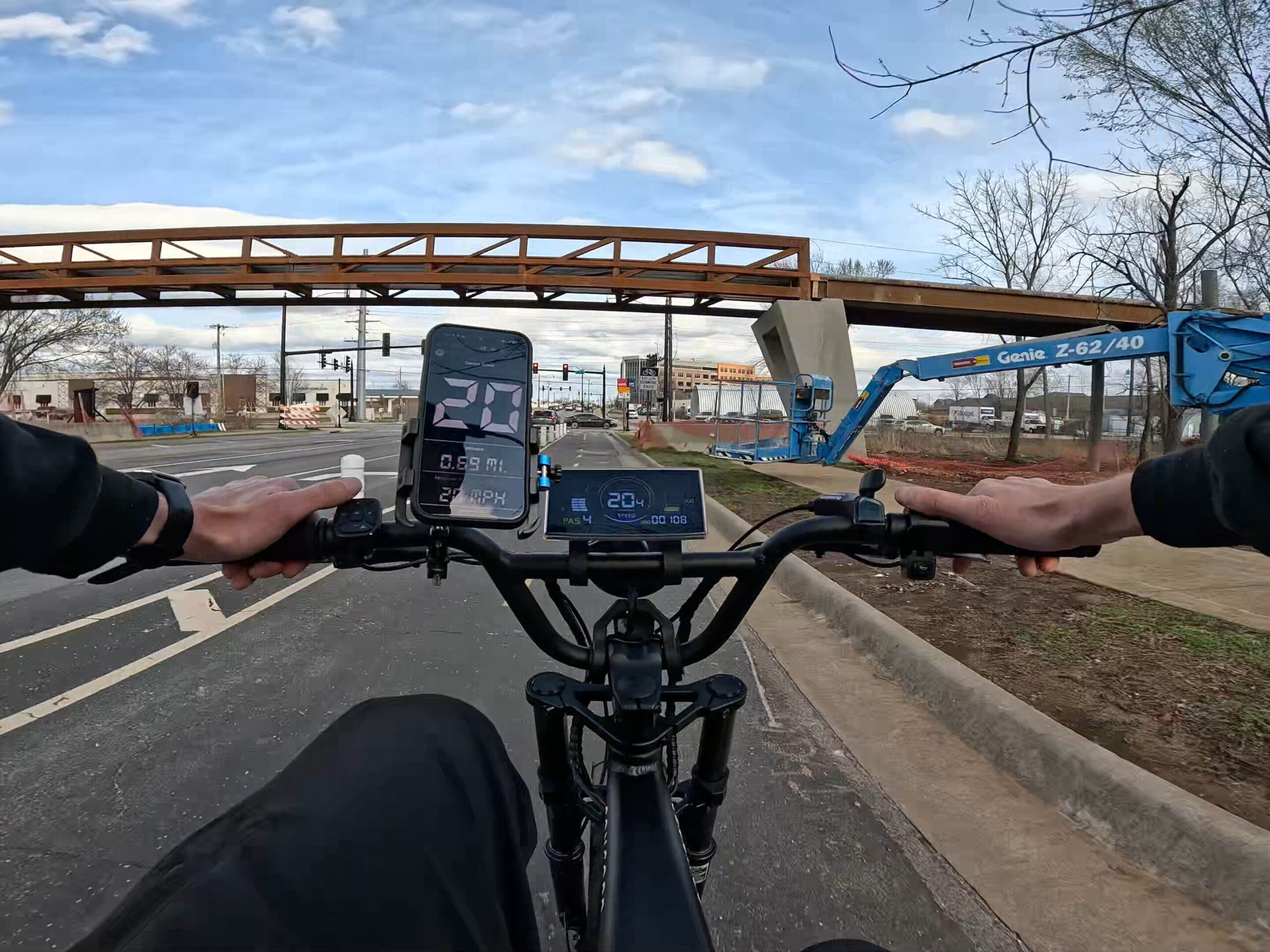 First-person view riding the Walmart Concord Voltic at 20 mph