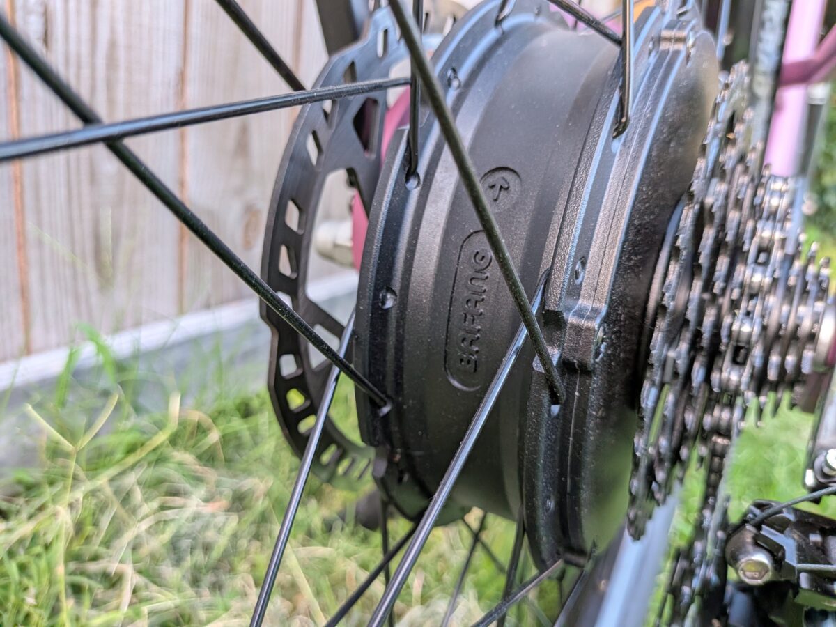 750W Bafang B750 rear hub motor on the Monarc Tracer