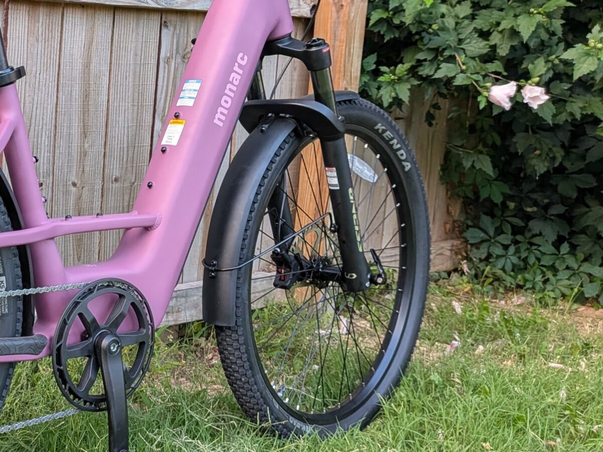 Front fender on the Monarc Tracer