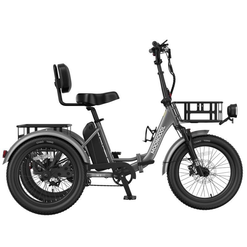 Mooncool TK2 electric trike in Slate Gray