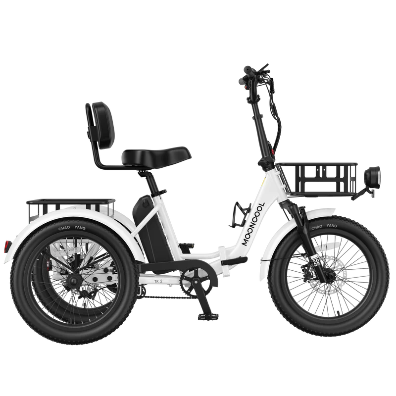 Mooncool TK2 electric trike in White