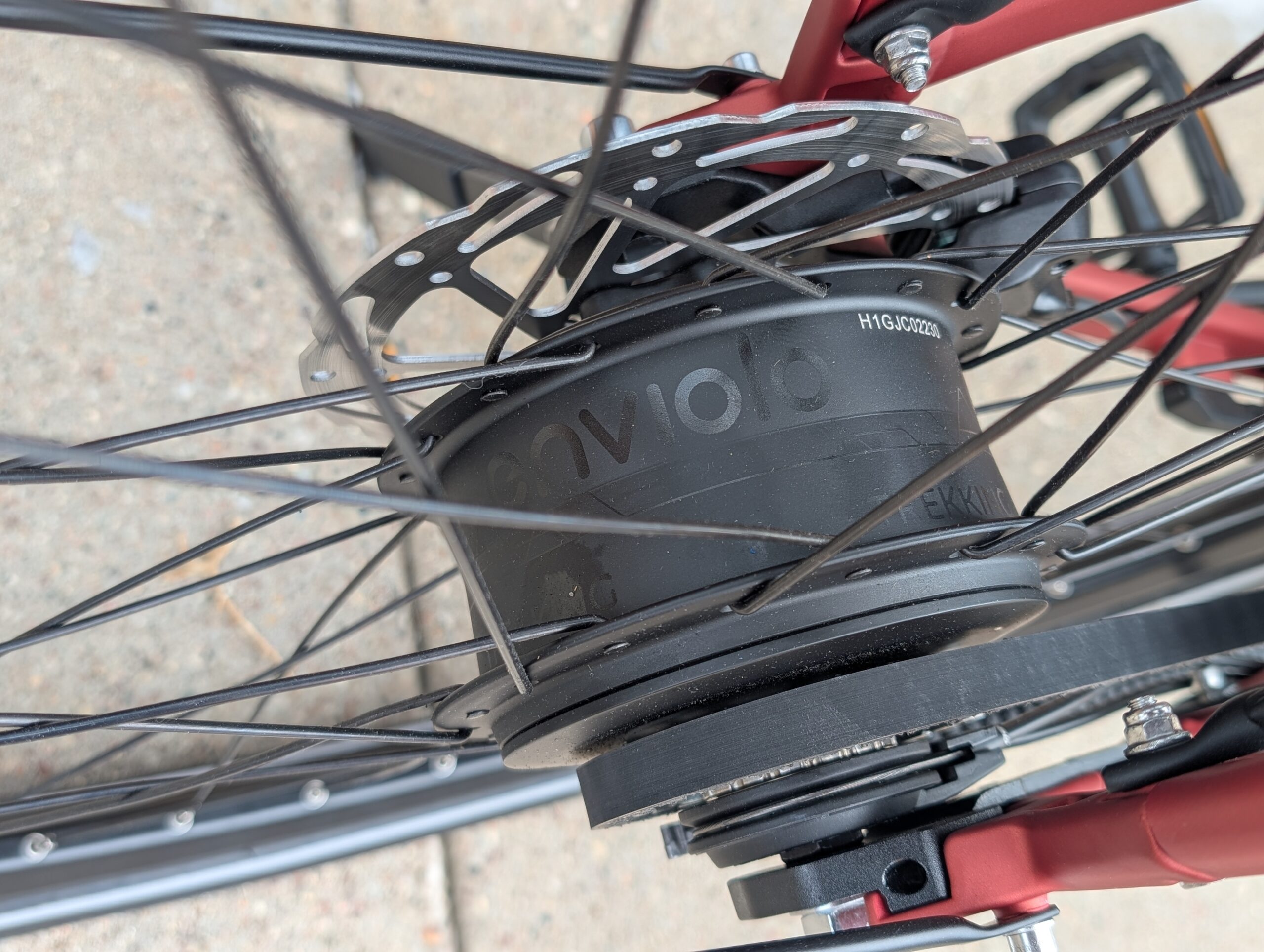 Enviolo Trekking stepless internally geared hub on the Gazelle Arroyo C380 Elite