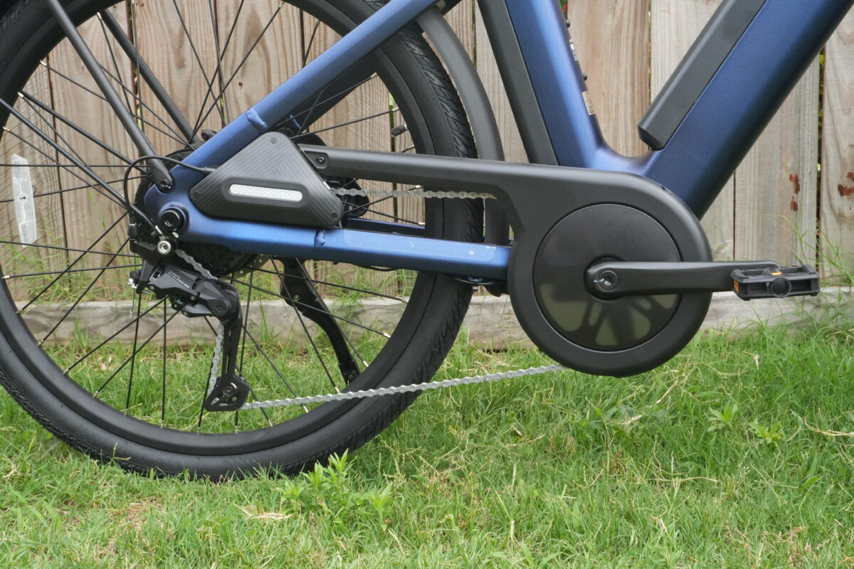 Electronic shifting drivetrain on the Segway Myon.