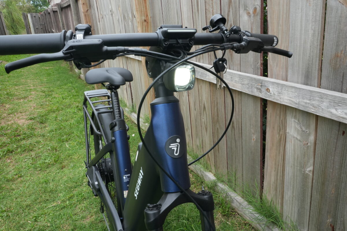 Integrated headlight on the Segway Myon.