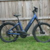 Side profile of the Segway Myon commuter ebike in Shoe Suede Blue.
