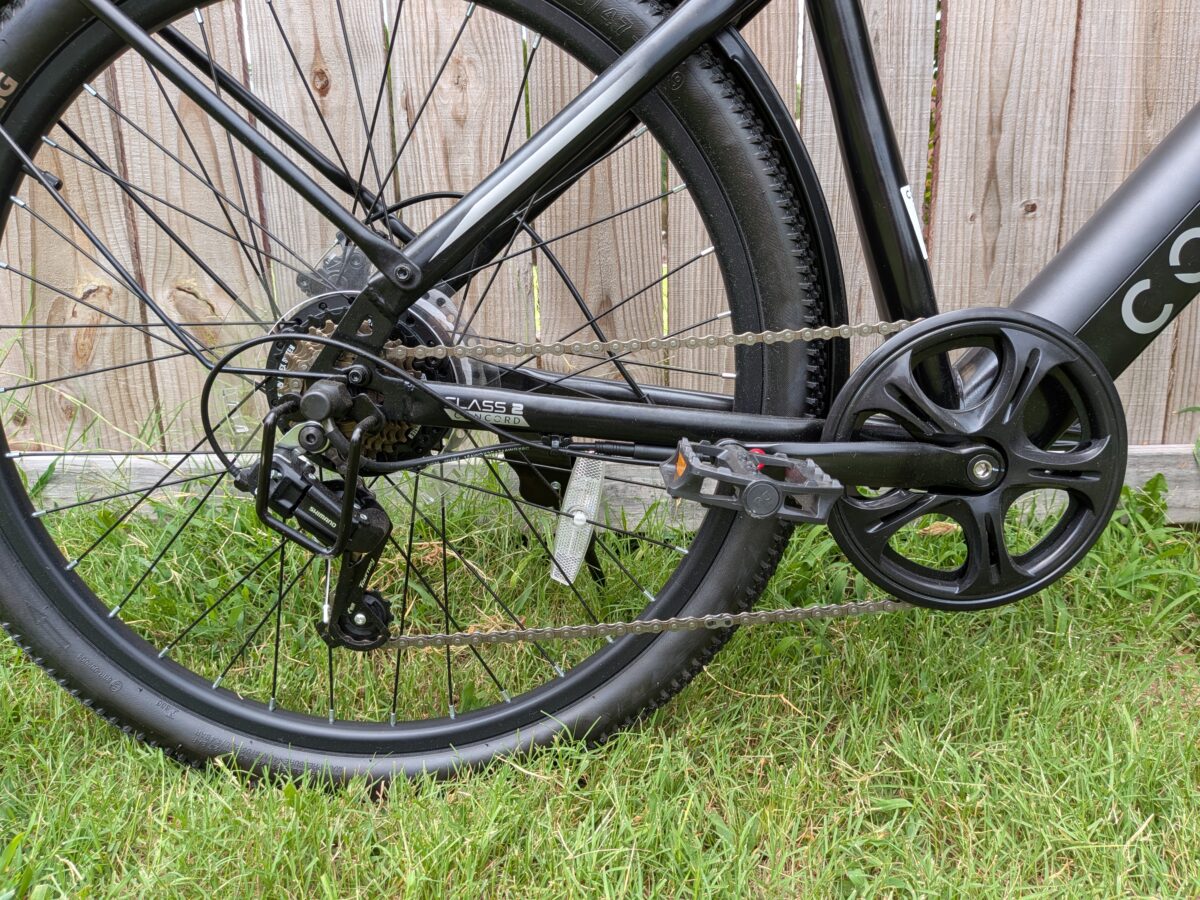 Concord Commutr drivetrain with 48T chainring and cadence sensor