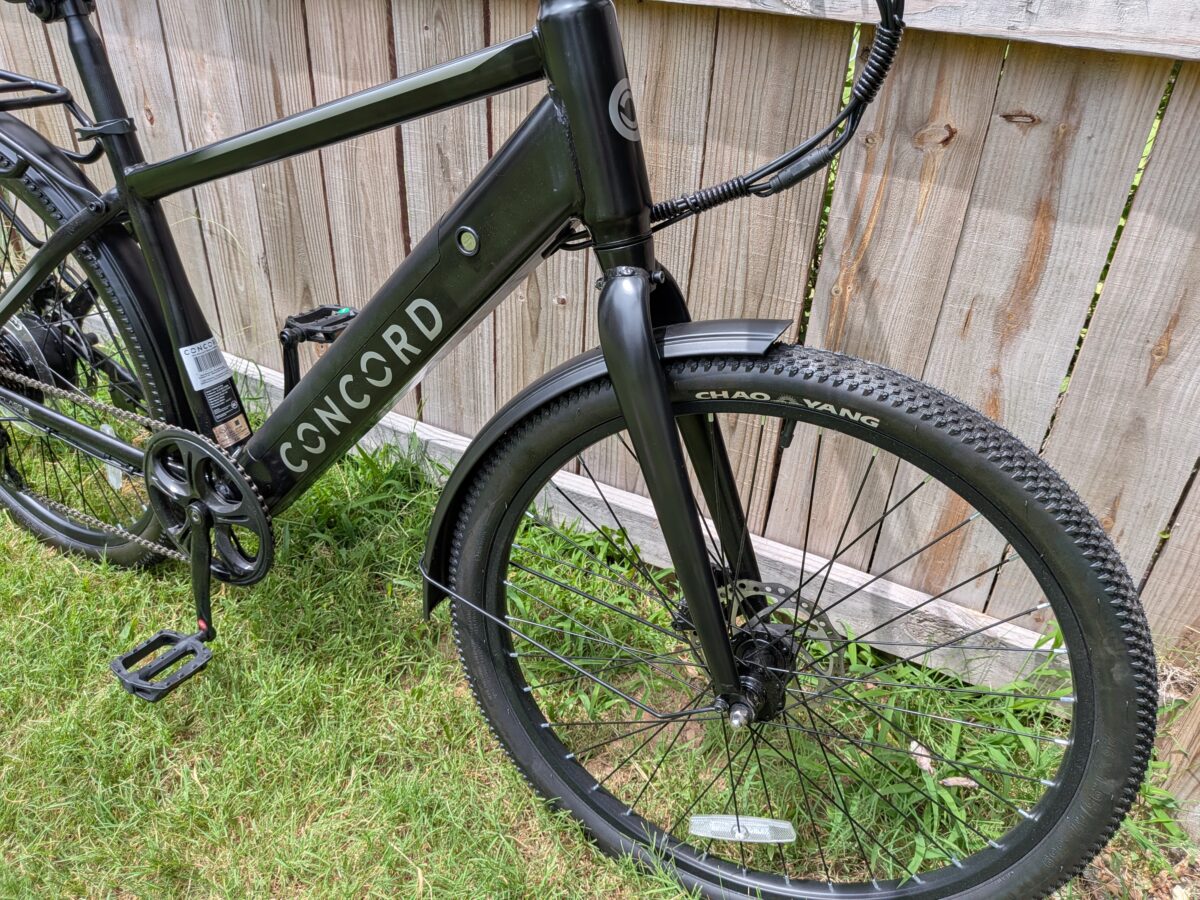 Rigid steel fork on the Walmart Concord Commutr ebike