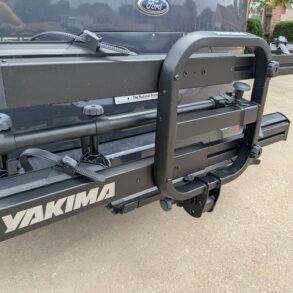 Yakima OnRamp LX hitch bike rack mounted on a vehicle