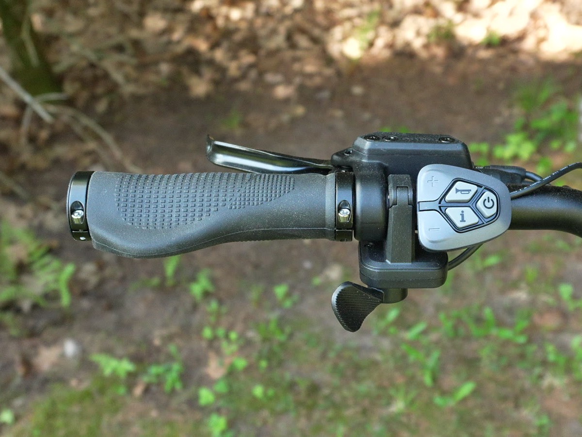 Engwe L20 3.0 control pad and thumb throttle