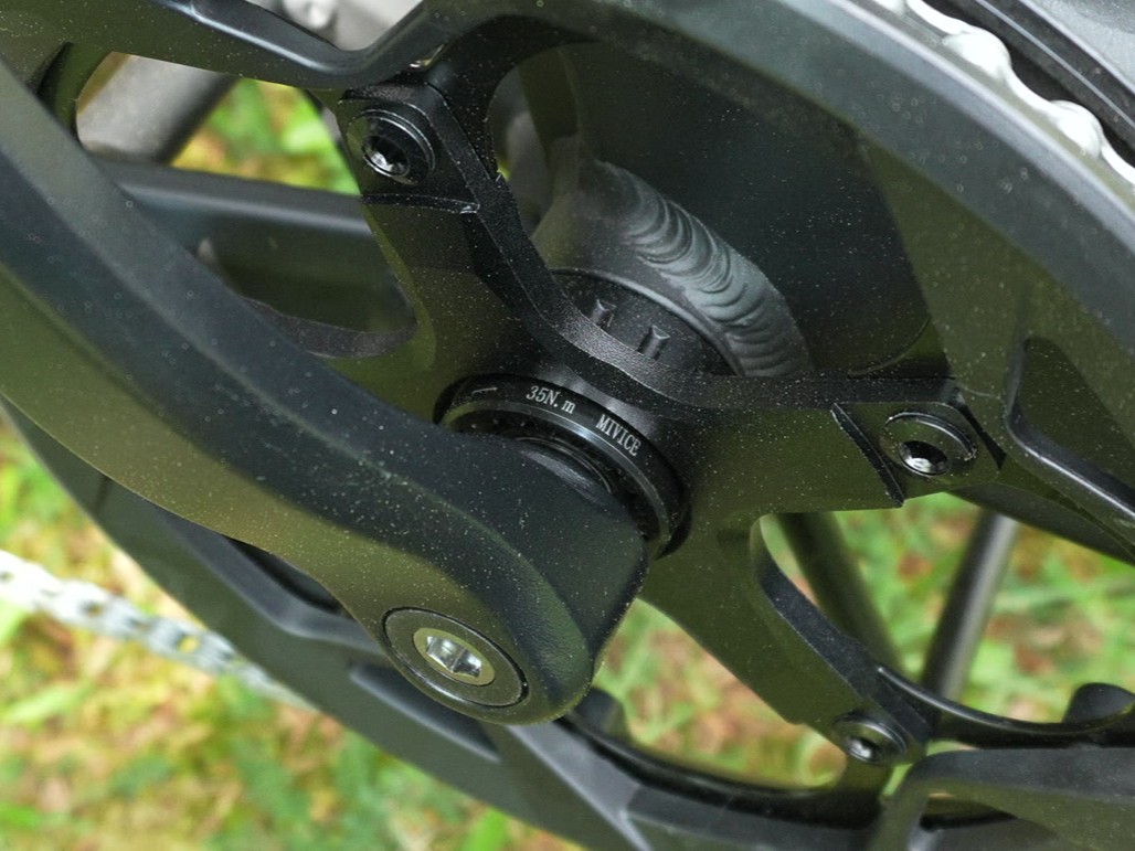 Engwe L20 3.0 Mivice torque sensor at the bottom bracket