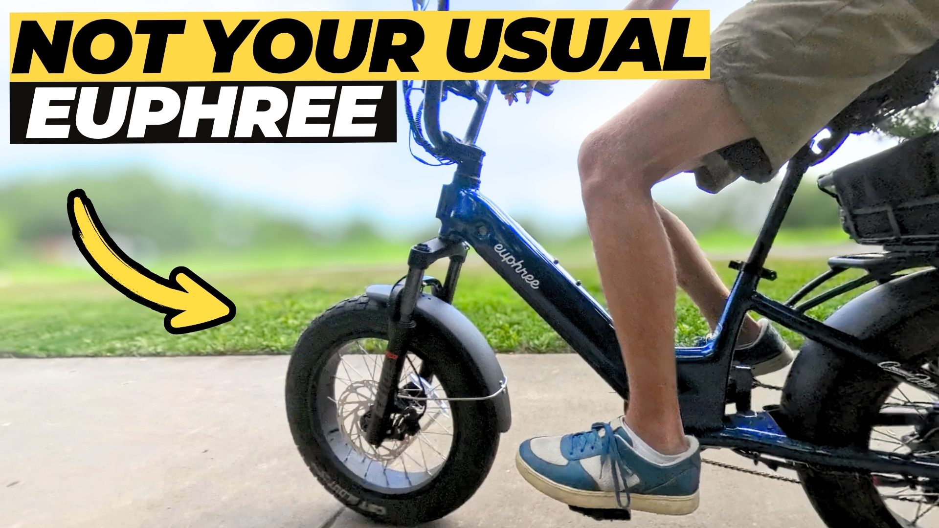 Euphree Cosmic Jay utility ebike in Royal Blue