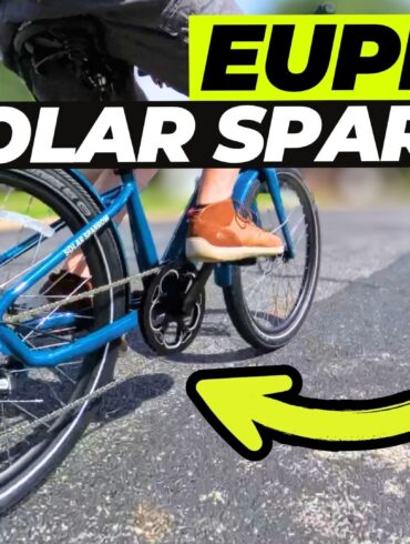 Euphree Solar Sparrow chain drive ebike in Riviera Blue