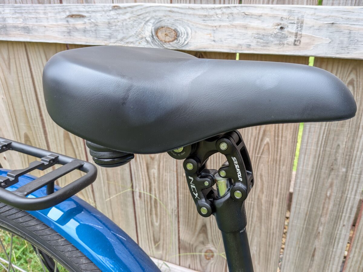 SR Suntour NCX suspension seatpost on the Euphree Solar Sparrow