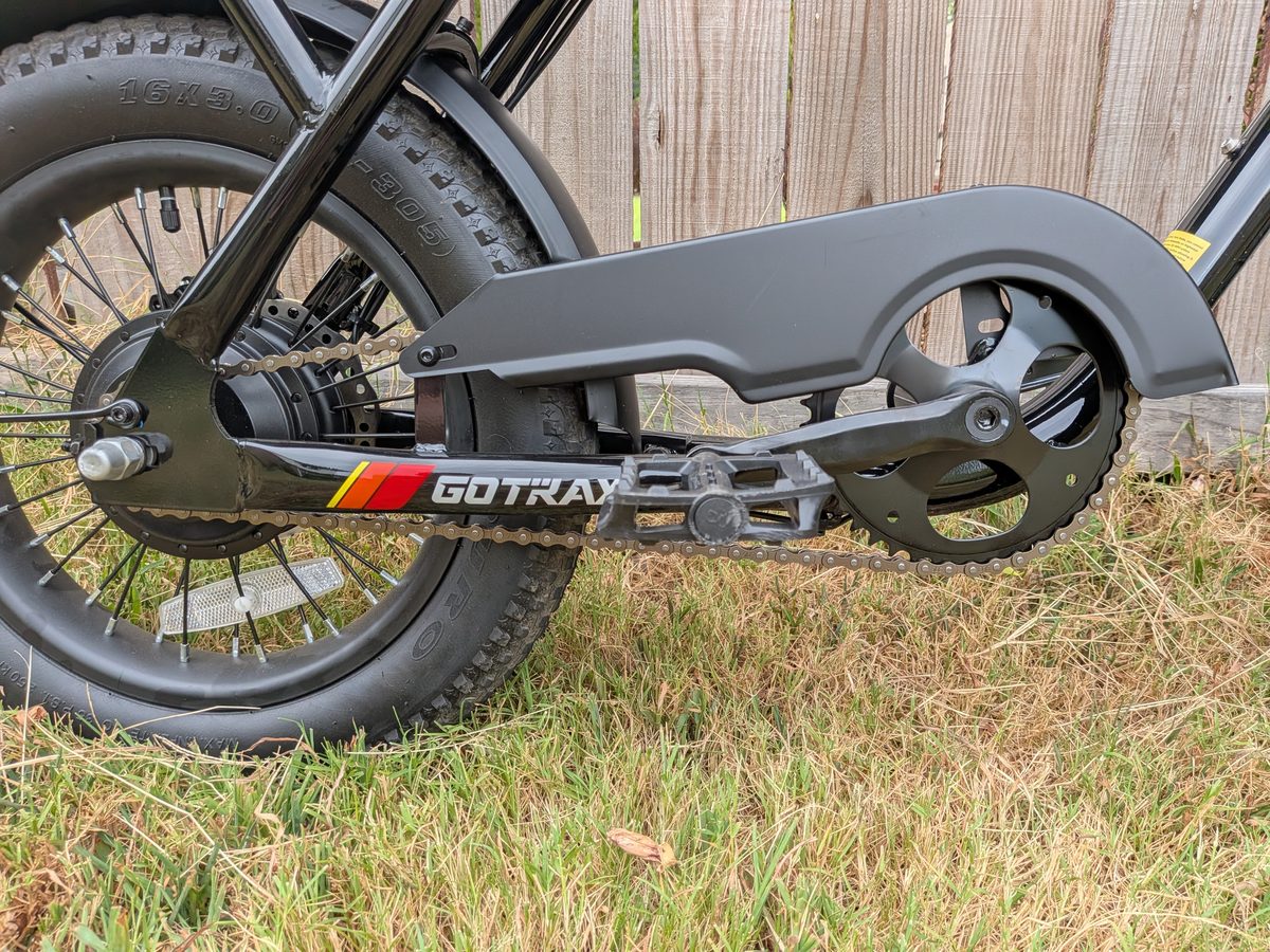 Gotrax Ranger 16 drivetrain and chain guard