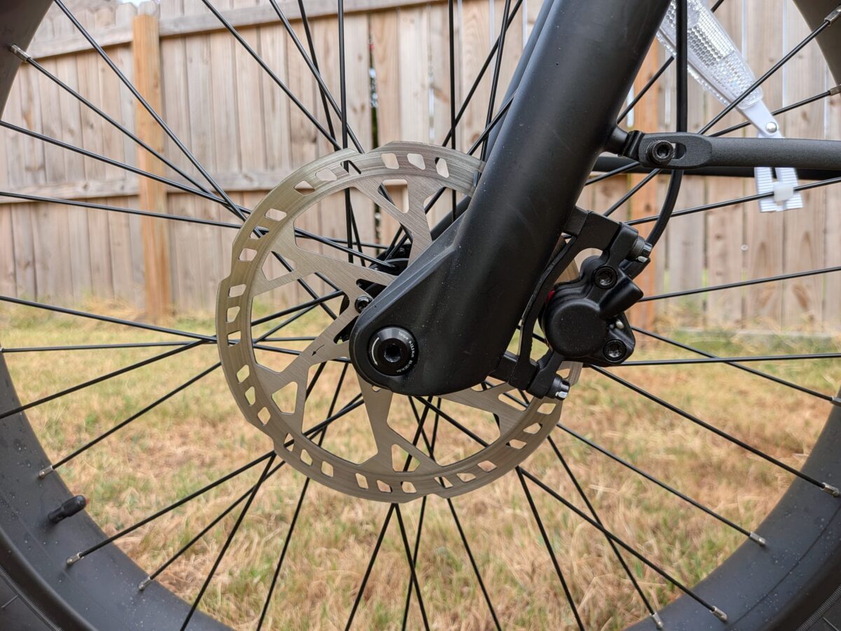 Vorsa FT front 180mm brake rotor and caliper