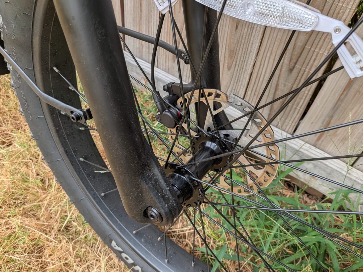 Vorsa FT front thru-axle and brake caliper