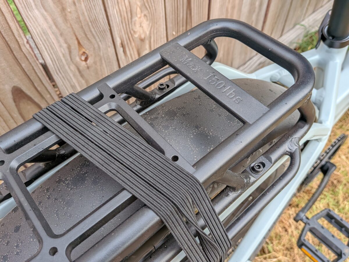 Vorsa FT rear rack stamped with 150 lb max rating