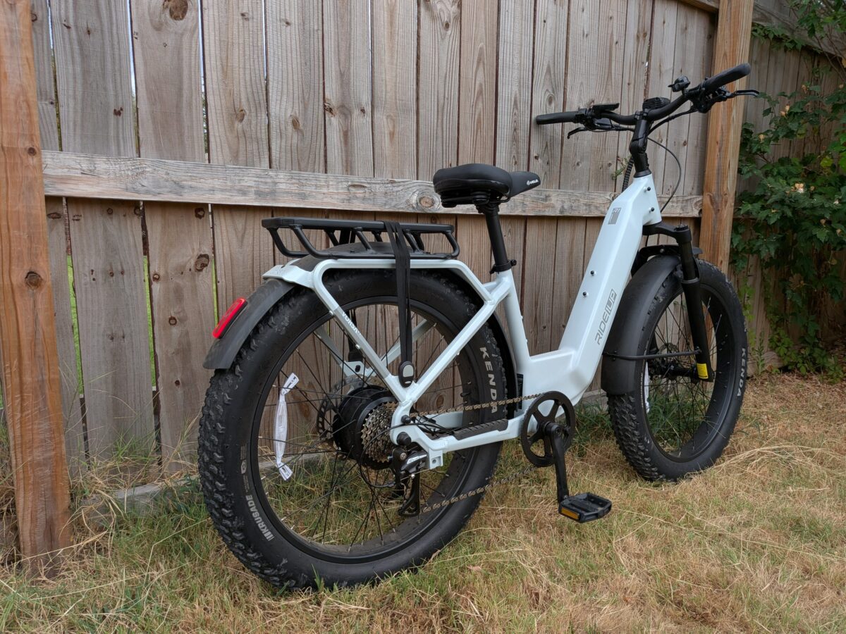 Ride1Up Vorsa FT rear three-quarter view with rear rack