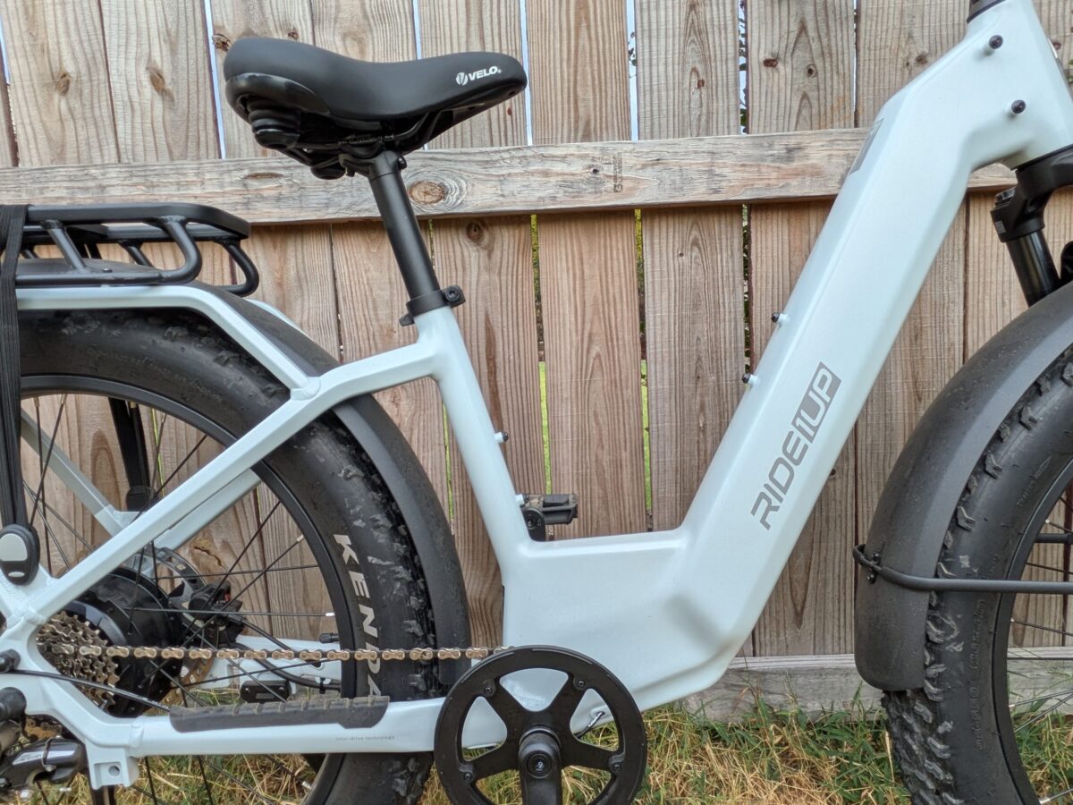 Vorsa FT step-thru frame with saddle and rack