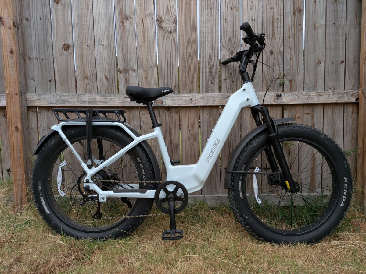 Ride1Up Vorsa FT step-thru fat tire ebike, side profile