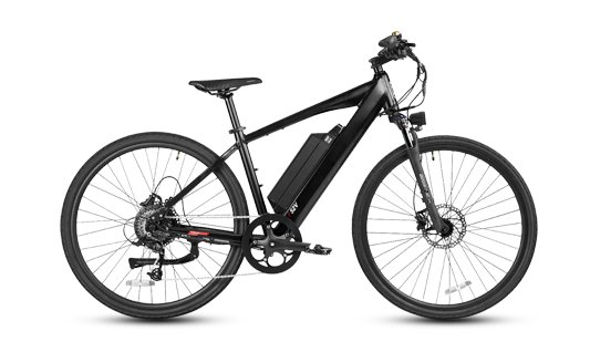 Juiced CrossCurrent S2 commuter ebike in black, side profile