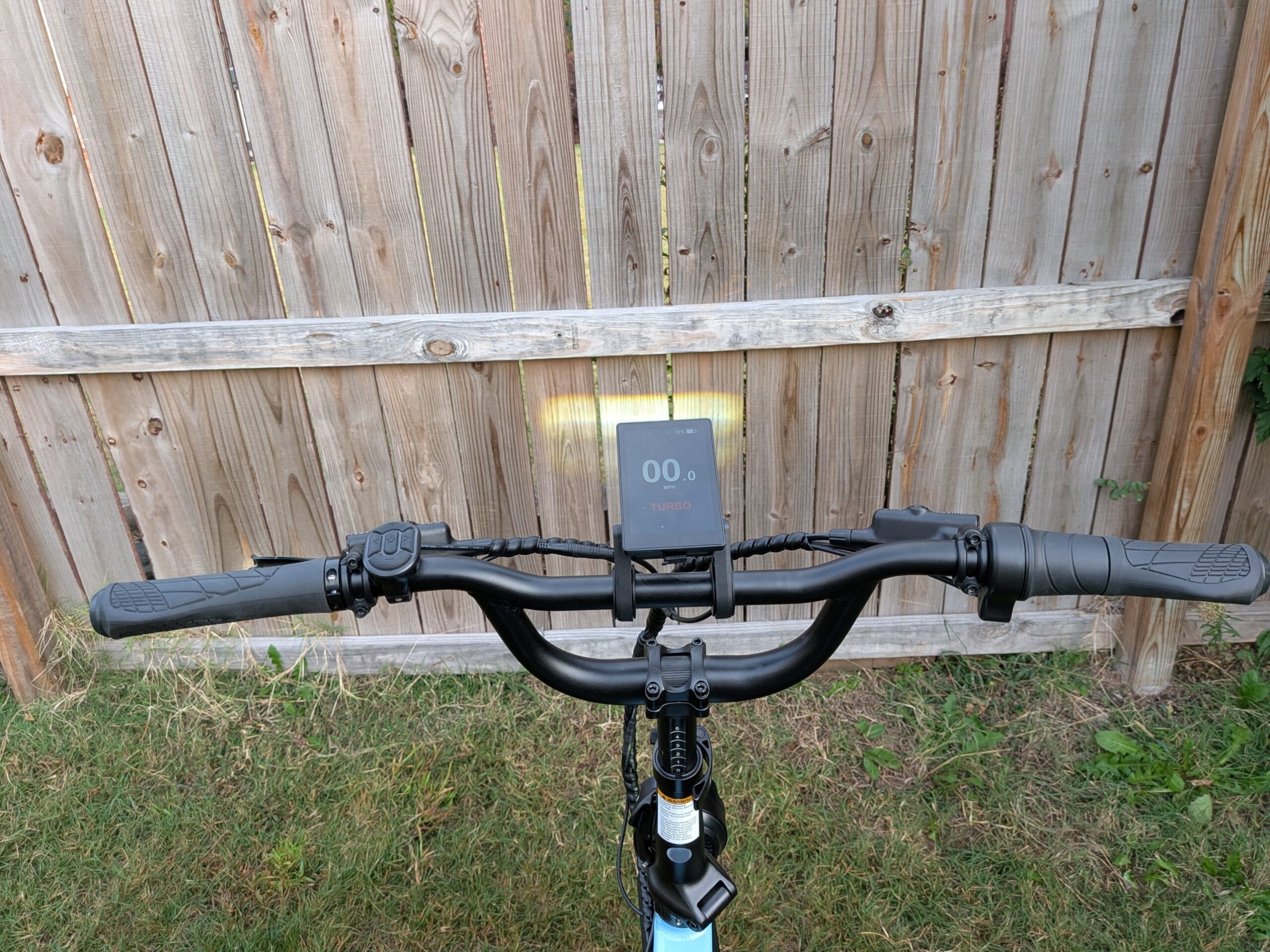 Lectric XP Lite 3 cockpit view