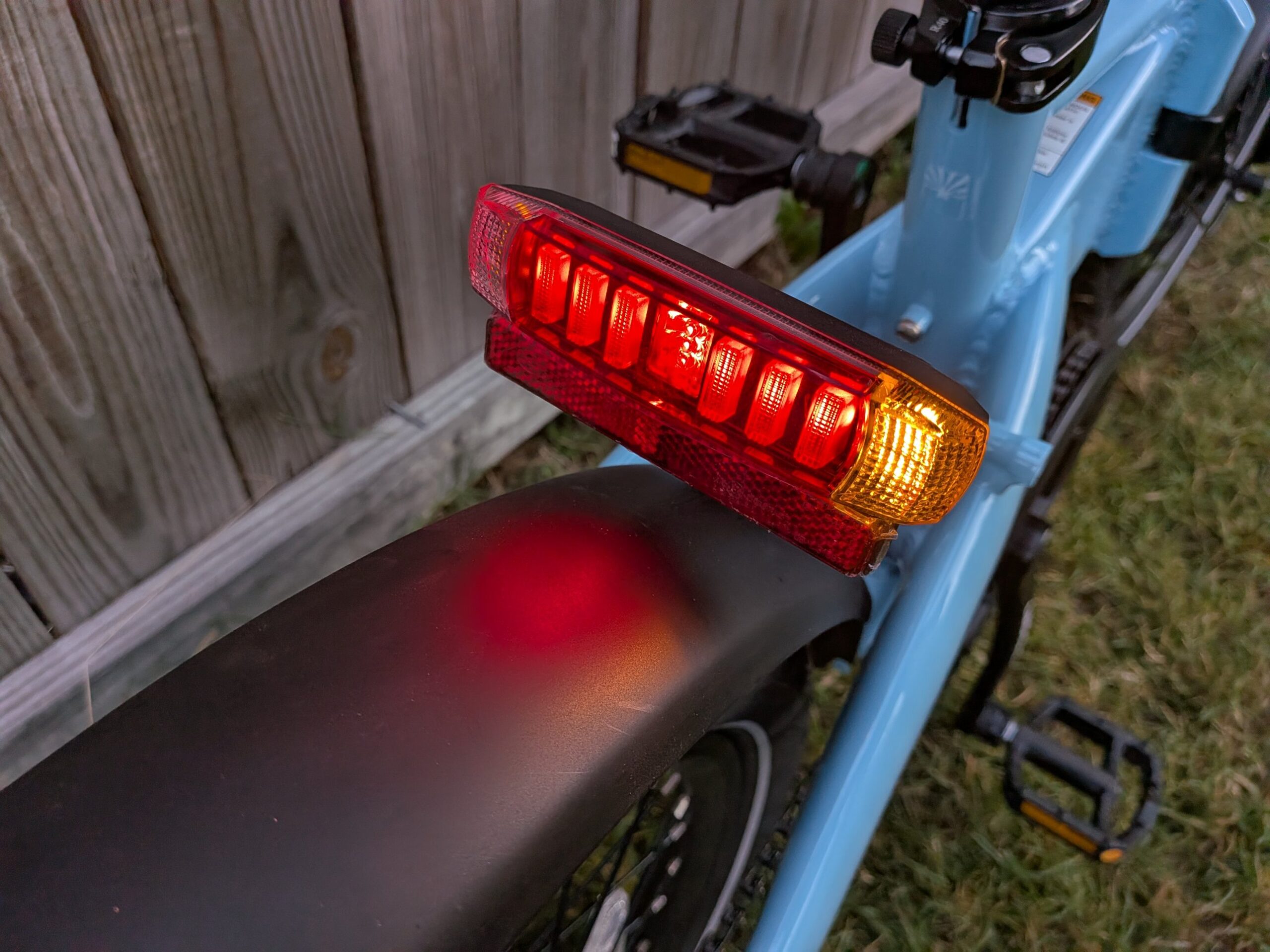 Lectric XP Lite 3 rear light with turn signals