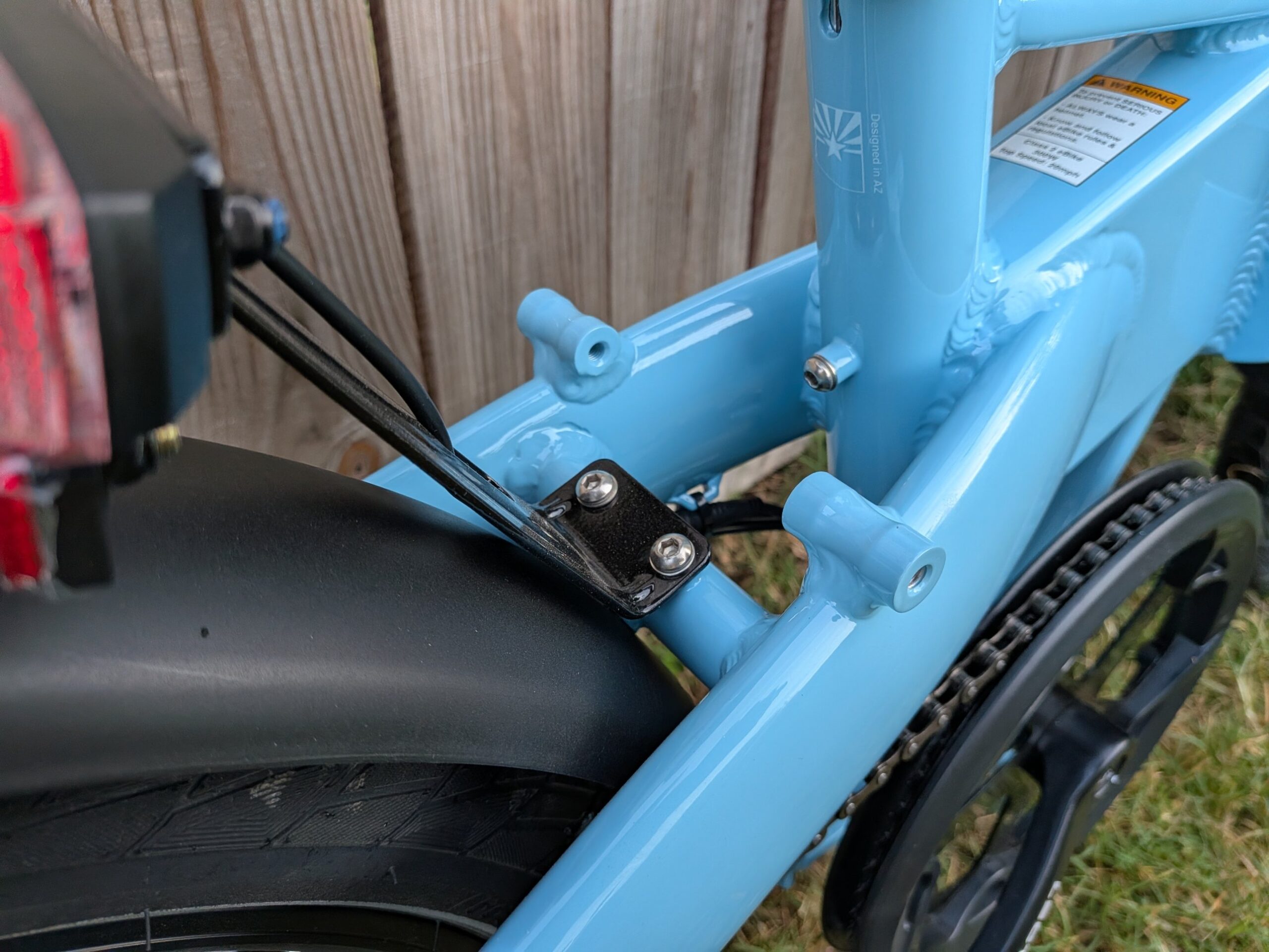 Lectric XP Lite 3 rear mounting points