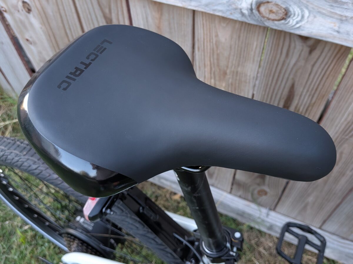 Lectric sport saddle on the XPress Lite
