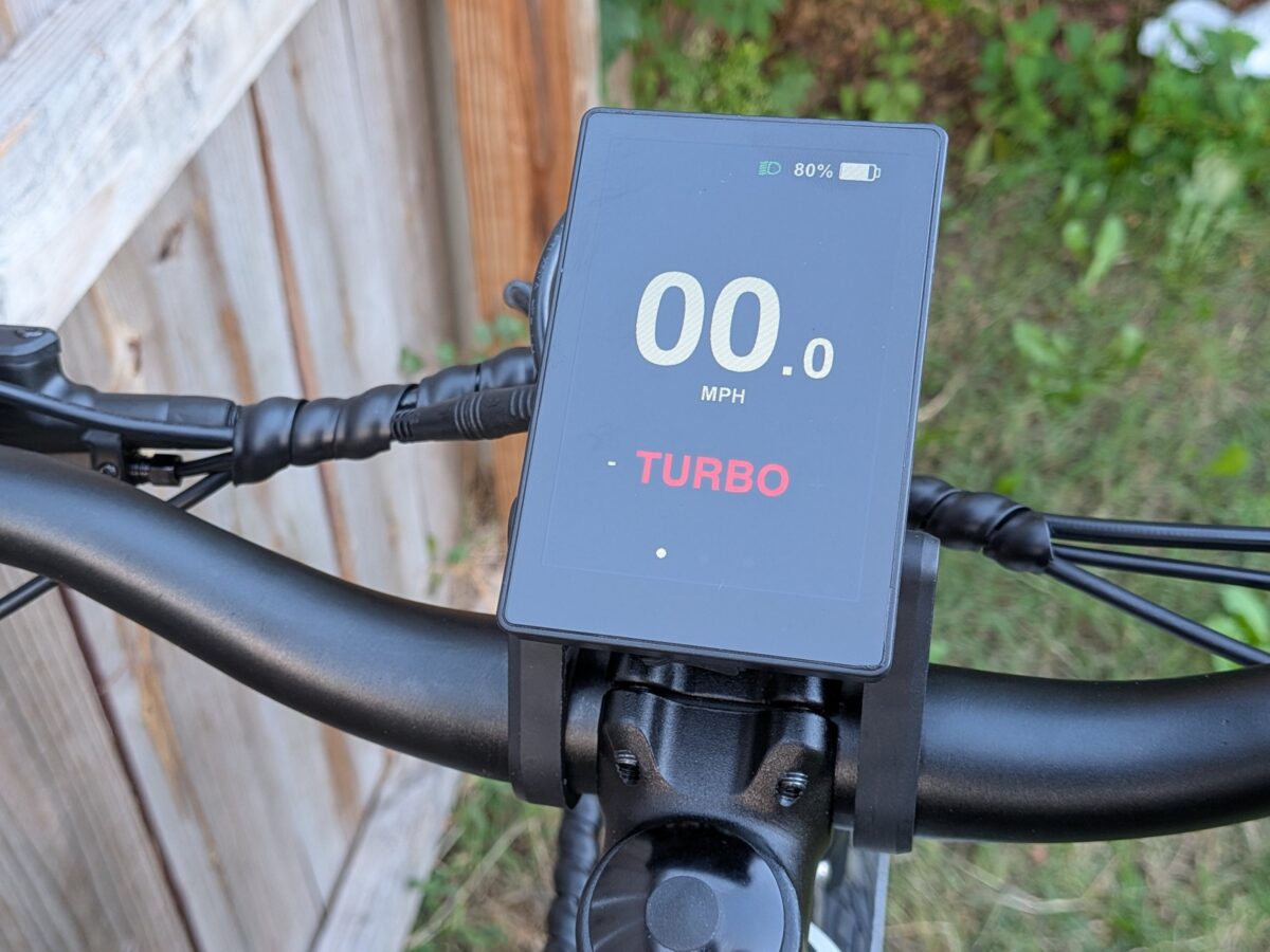 3.5 inch color TFT display on the Lectric XPress Lite